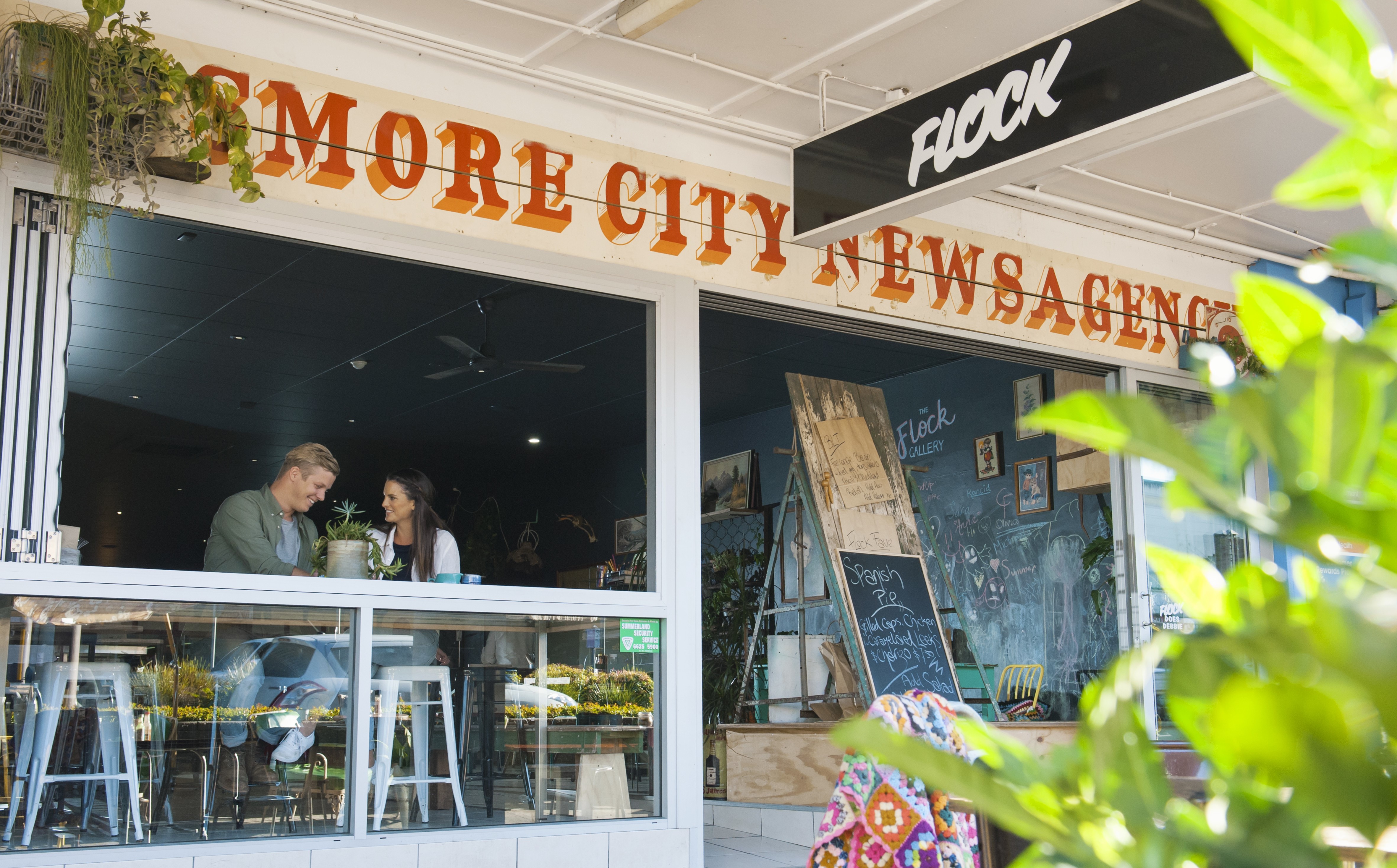 A photo of the exterior of Flock Cafe in Lismore