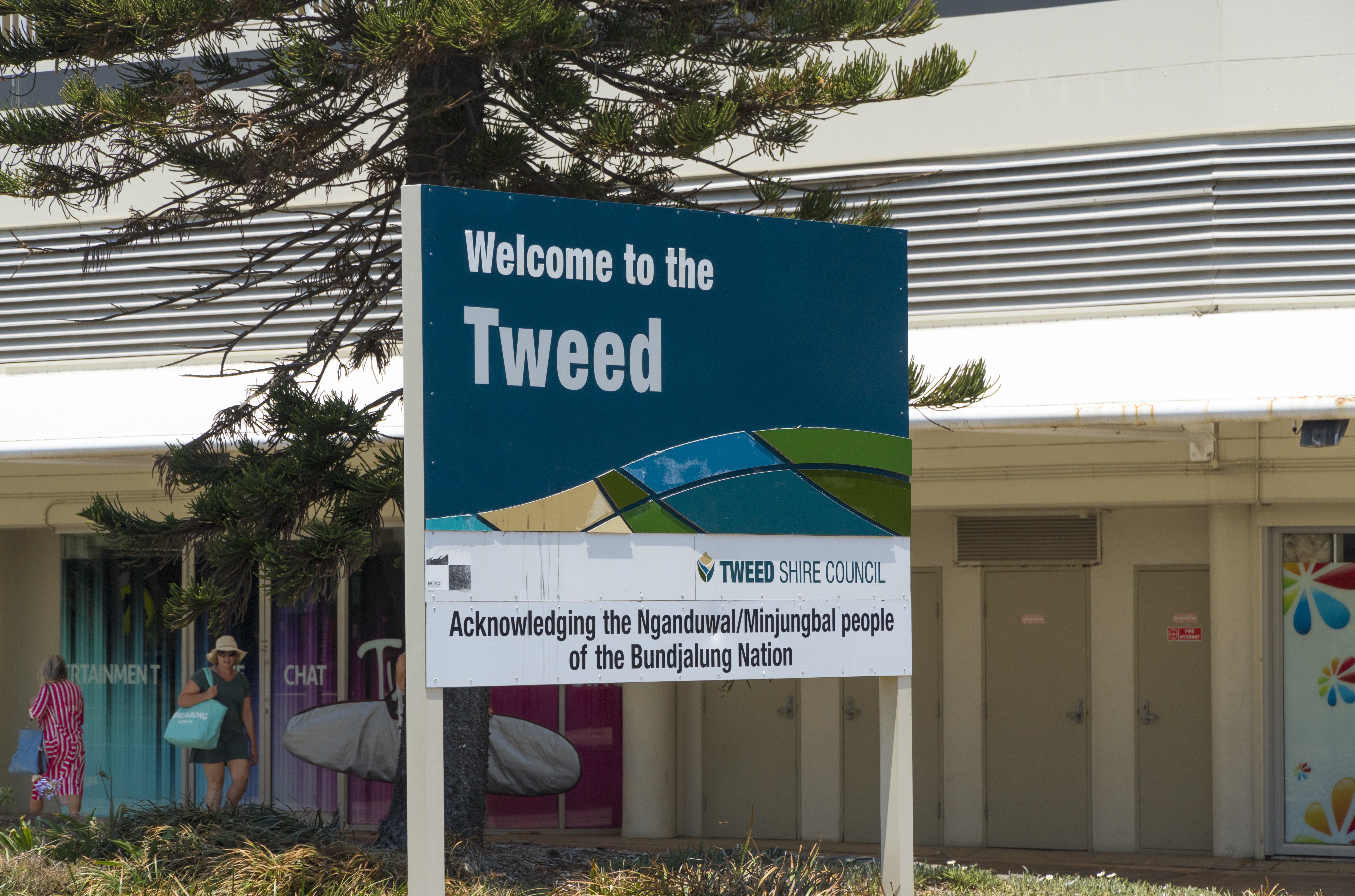 A photo of the Tweed Heads welcome sign