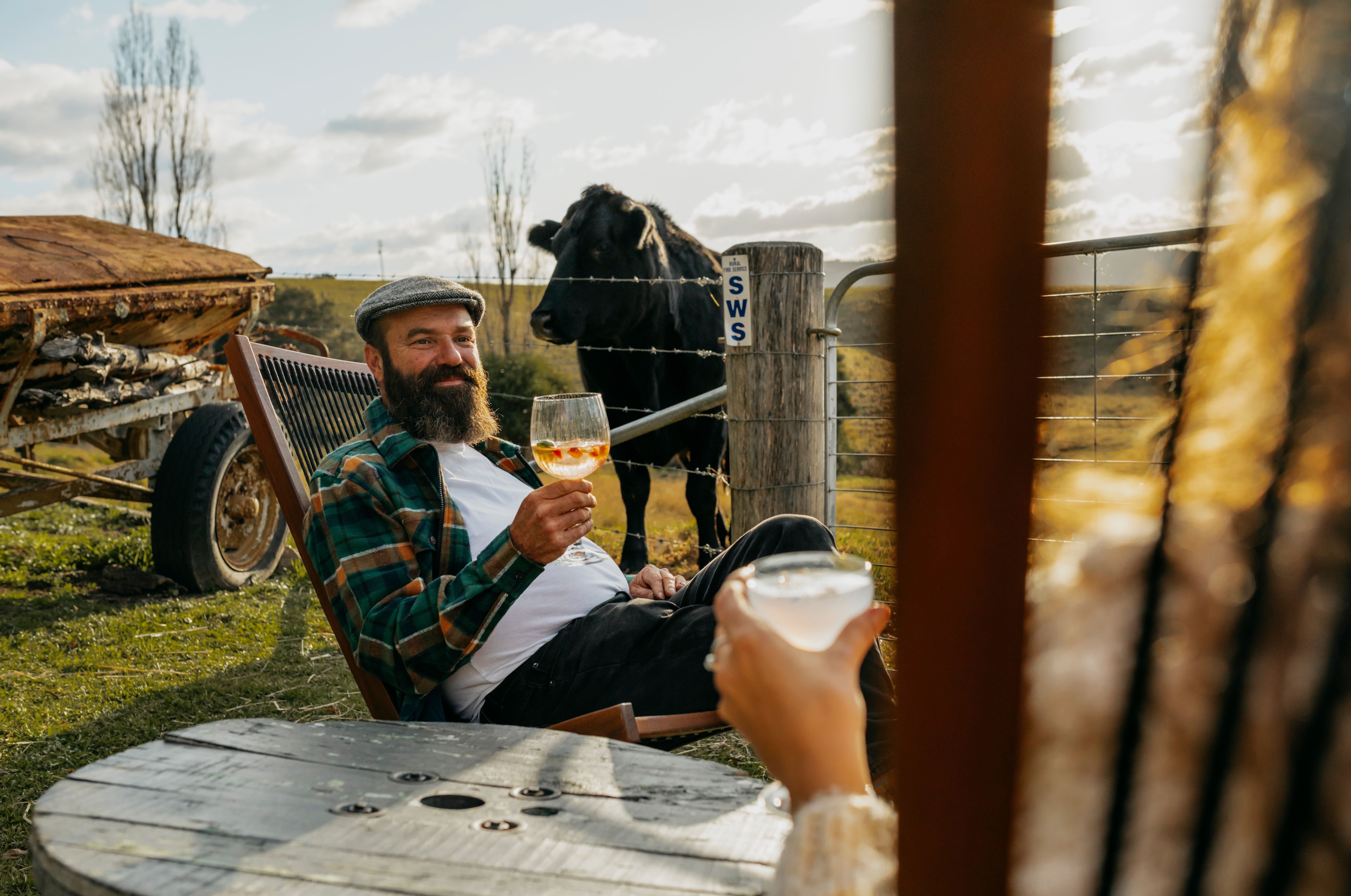 A photo of people enjoying a gin at North of Eden Gin