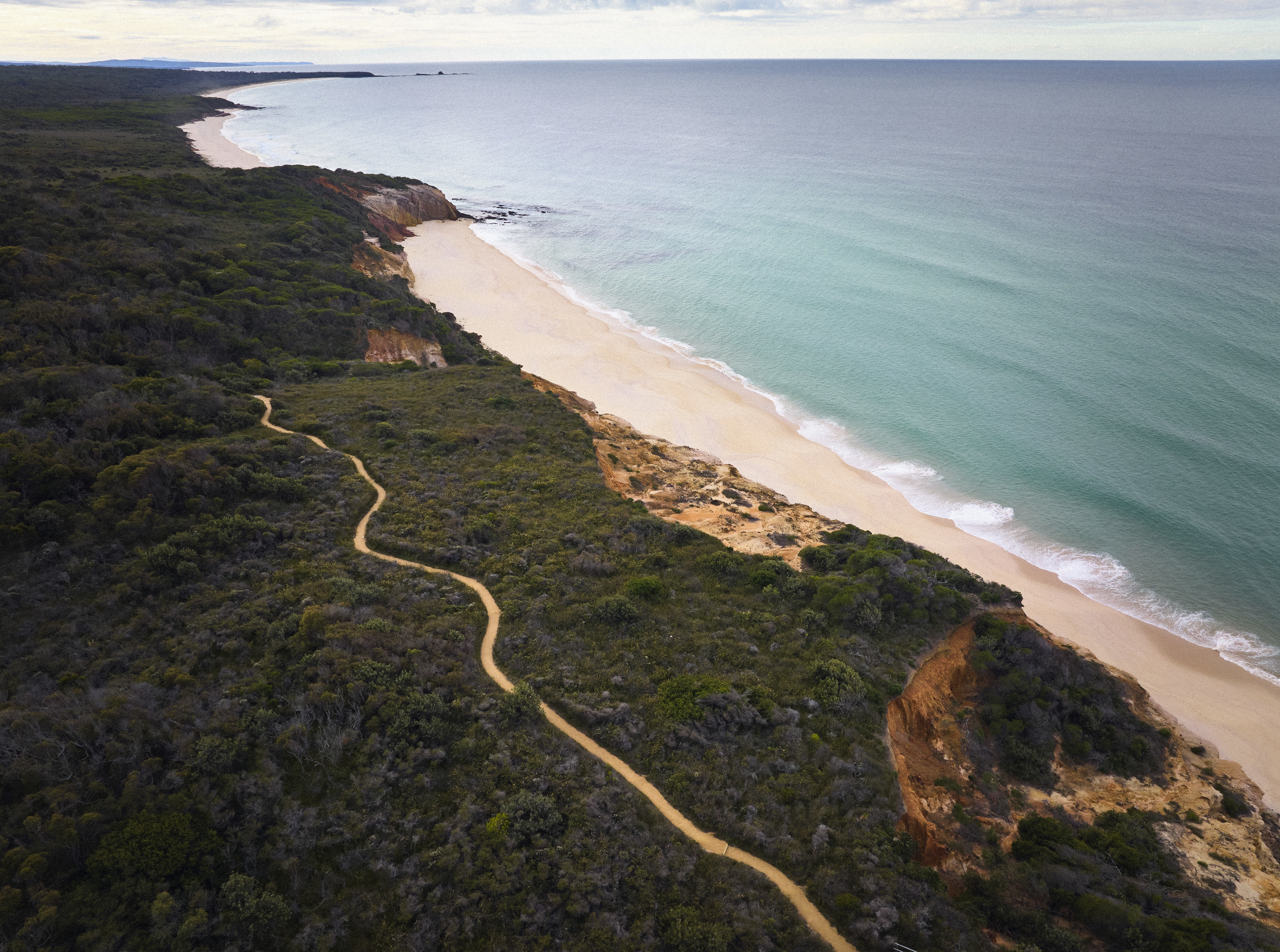 An aerial image of Pinnacles Loop Walking Track
