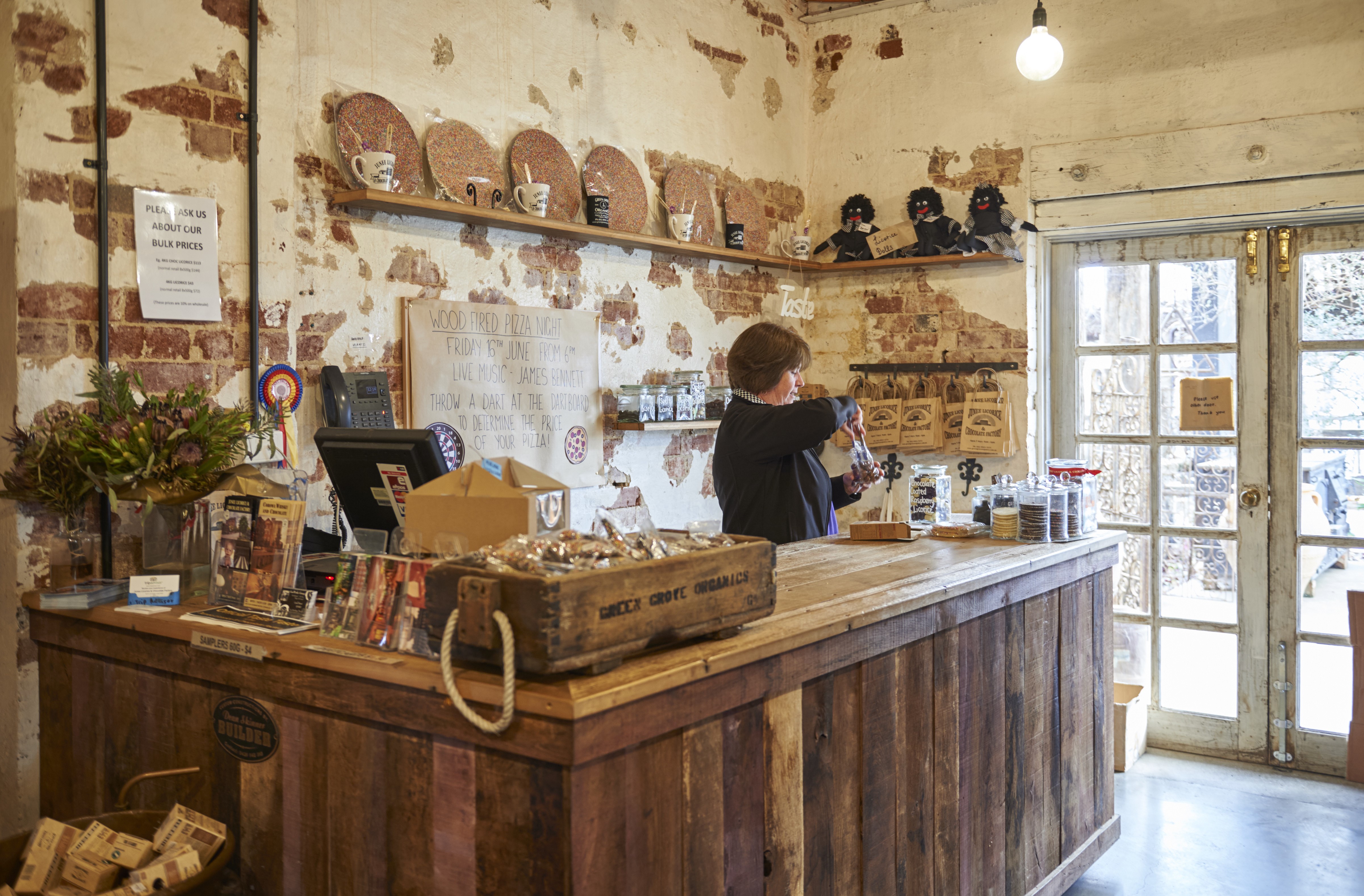 A photo of people inside Junee Licorice and Chocolate Factory
