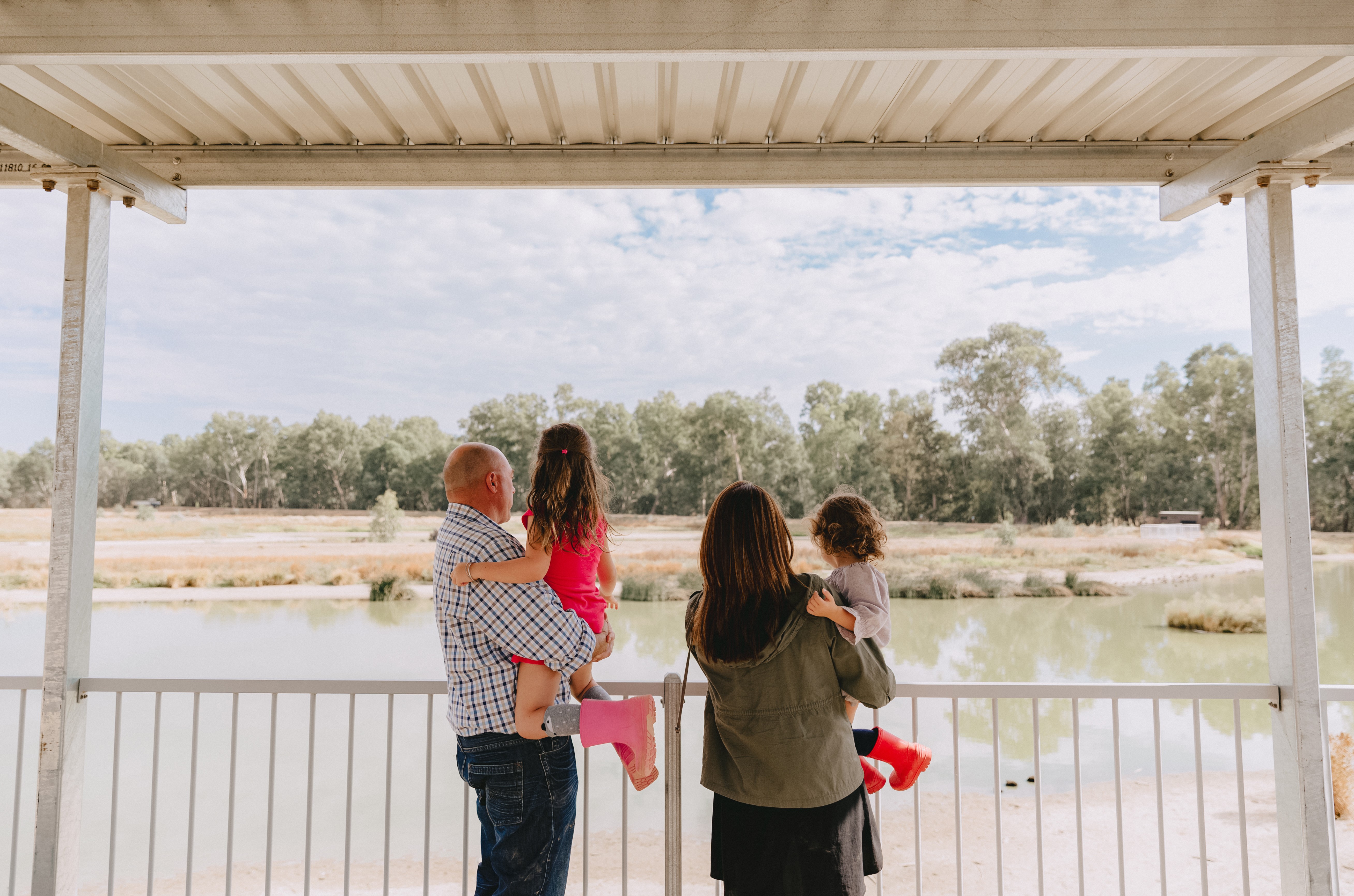 A photo of a family at Marrambidya Wetland