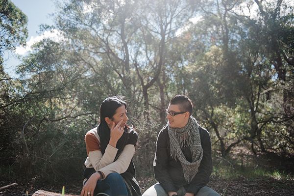 Picture of Annette and Zoe smiling at each other