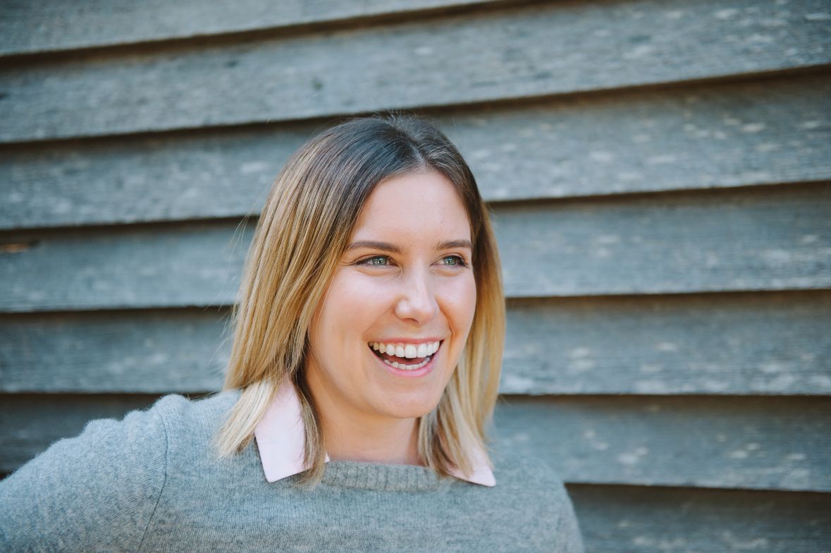 A picture of Peta, FACS caseworker, smiling and happy