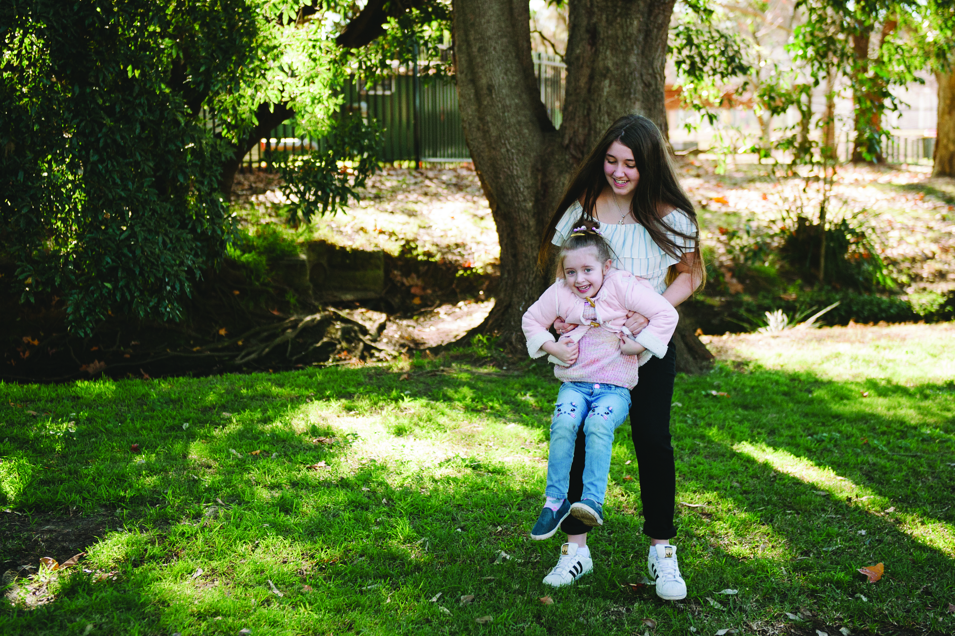 A picture of Lexi and her stepsister