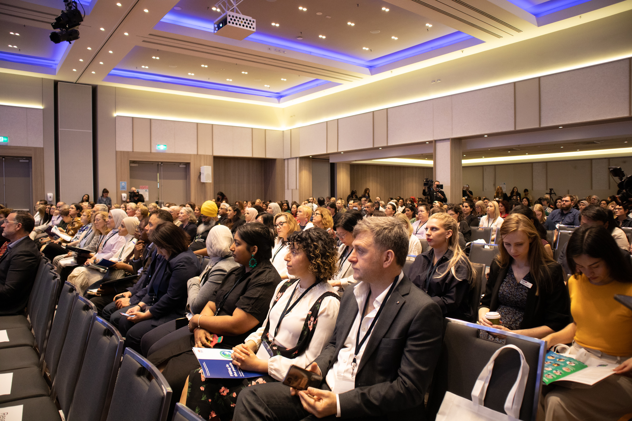 Audience sitting in the ballroom