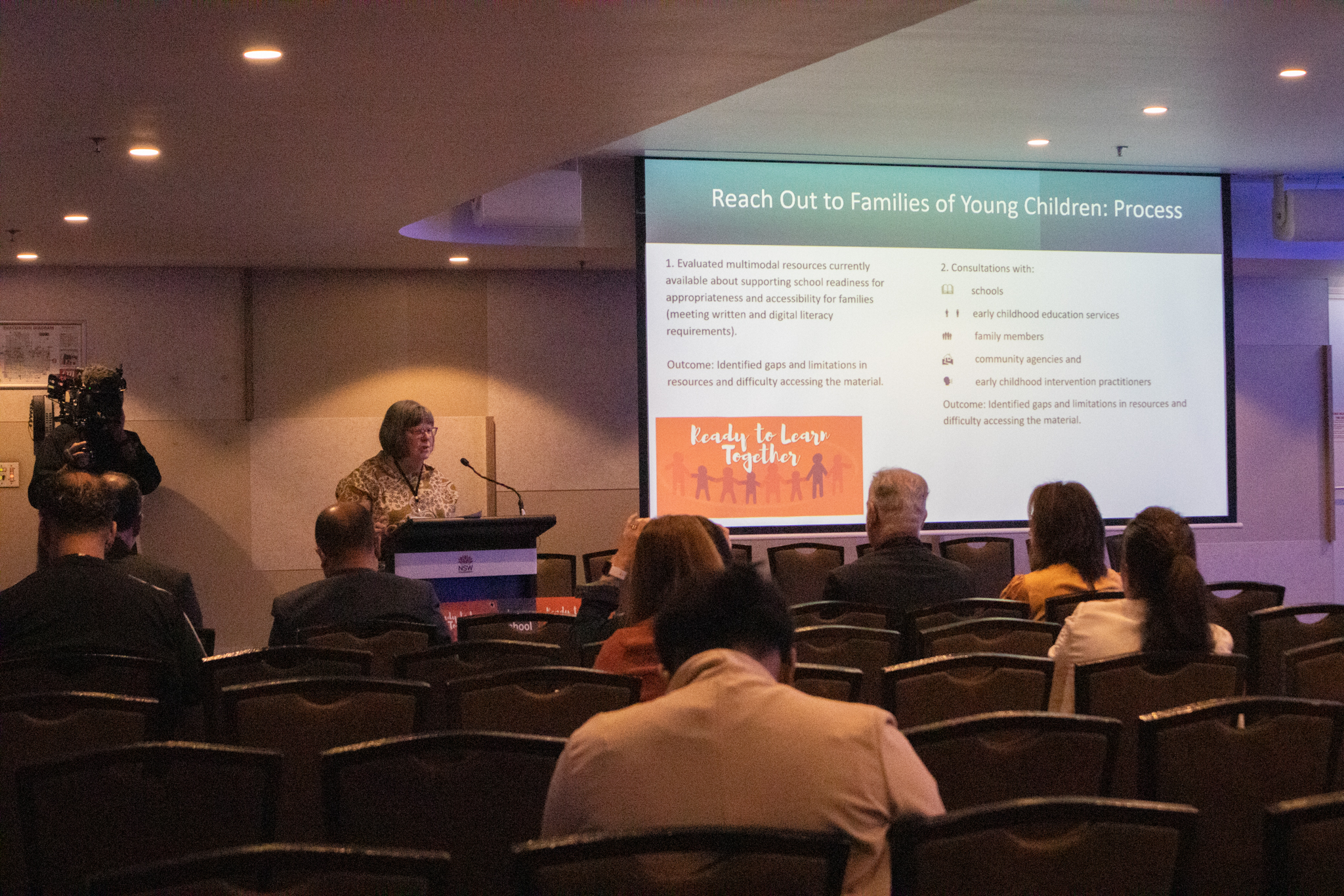 Presenter in breakout rooms from Ready to learn together