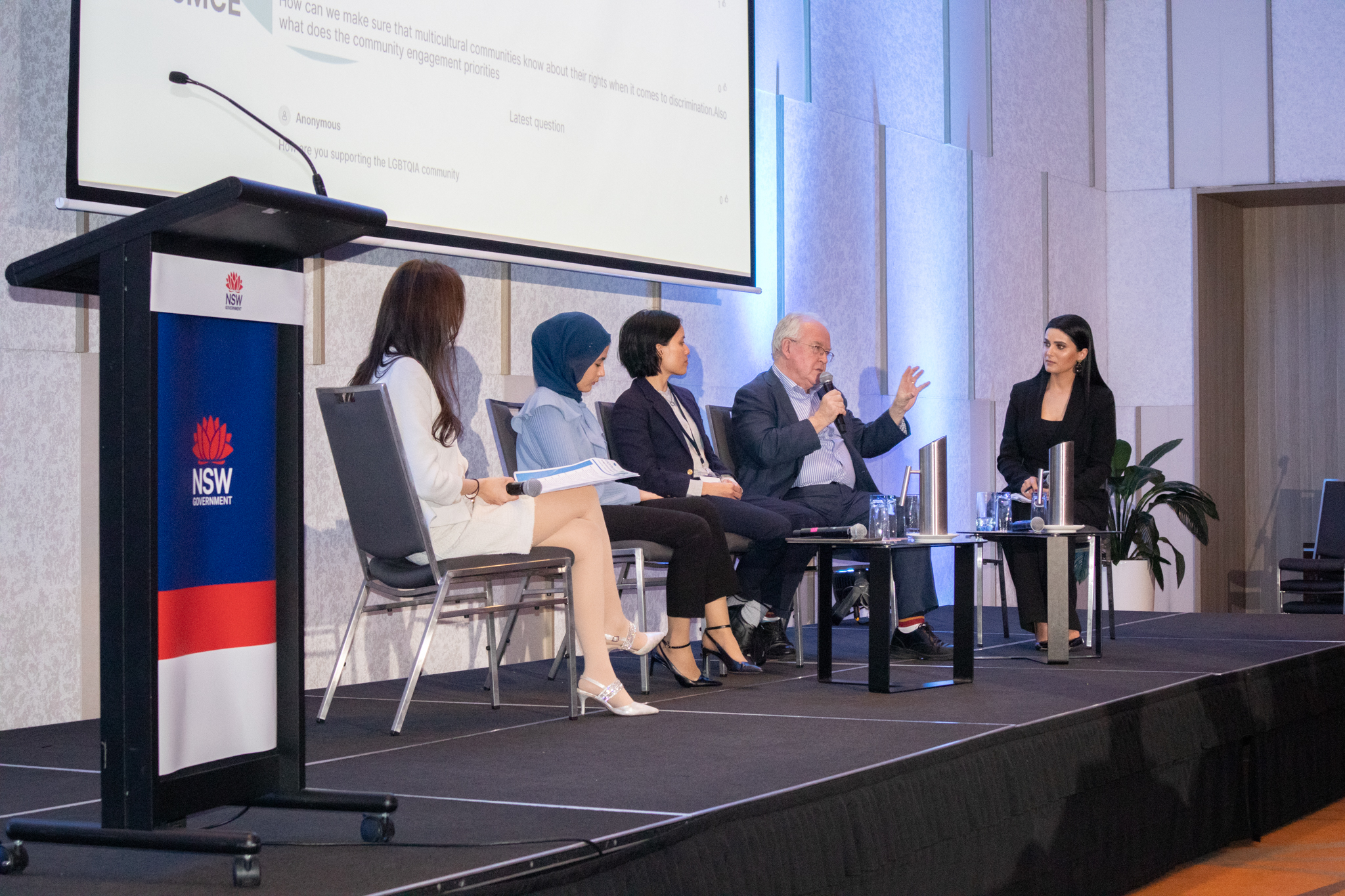 Keynote session with Ageing & Disability commissioner, ADNSW Manager and Youth with 2 Mcs