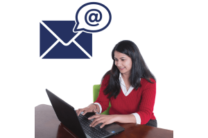 A person explaining a document to someone else.